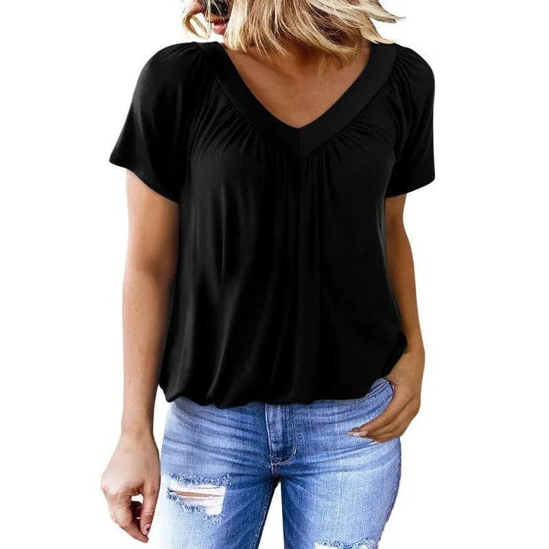 Camiseta Casual de Manga Corta