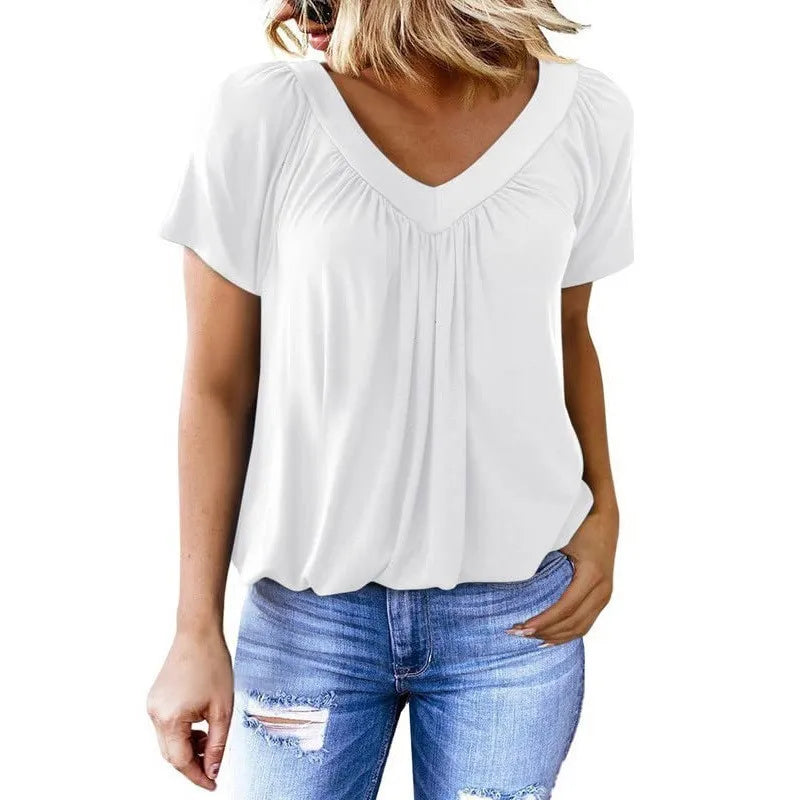 Camiseta Casual de Manga Corta
