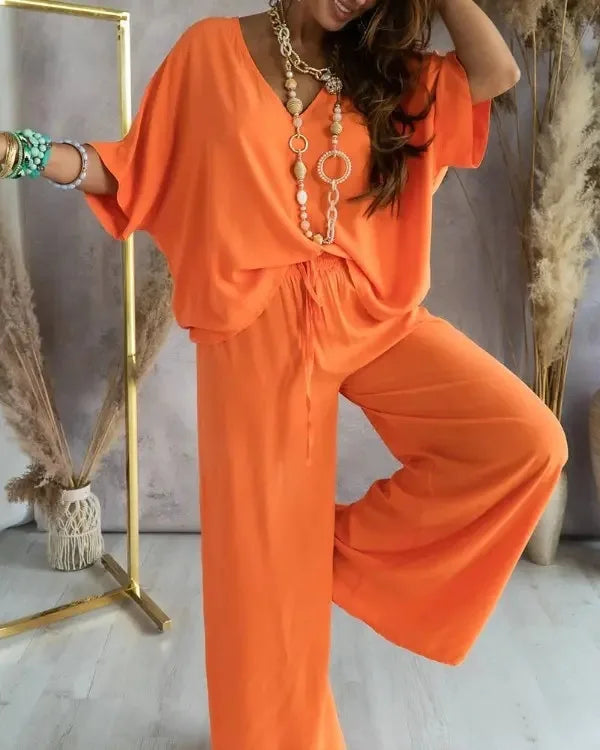 conjunto casual de 2 piezas para mujer