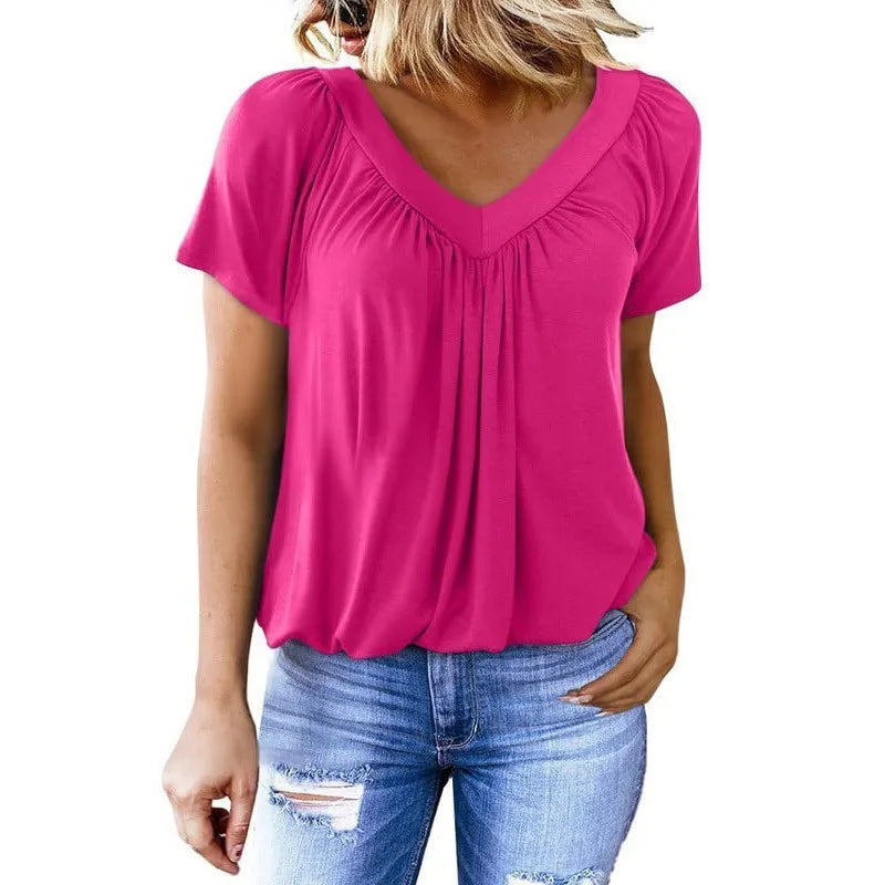 Camiseta Casual de Manga Corta